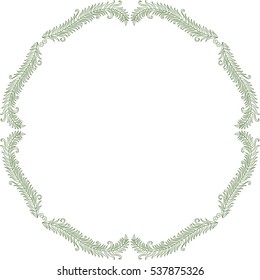 Beautiful nature frame. Vector illustration.