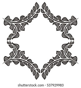 Beautiful nature frame. Vector illustration.