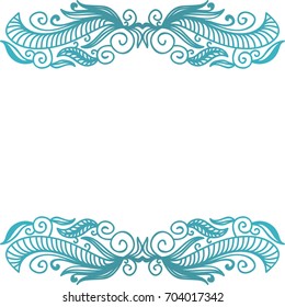 Beautiful nature frame. Vector illustration.