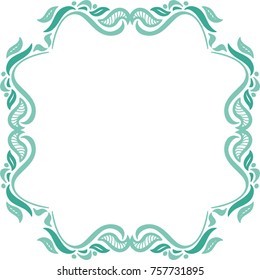 Beautiful nature frame. Vector illustration.