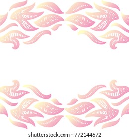 Beautiful nature frame. Vector illustration.