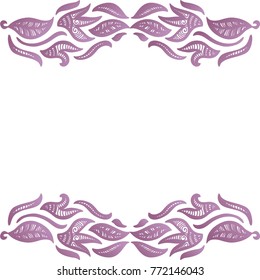Beautiful nature frame. Vector illustration.
