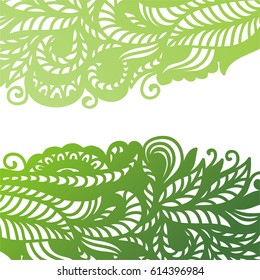 Beautiful nature green background. Vector illustration.