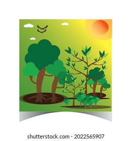 imagen de naturaleza hermosa del archivo vectorial