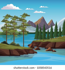 Beautiful nature landscape