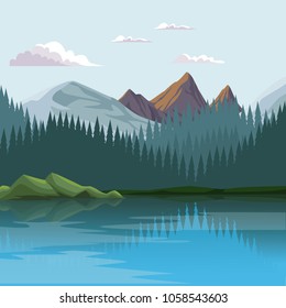 Beautiful nature landscape