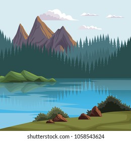 Beautiful nature landscape