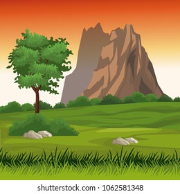 Beautiful nature landscape