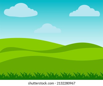 Beautiful Nature landscape vector illustration