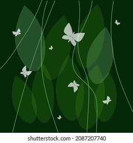 La hermosa naturaleza deja el vector de fondo.