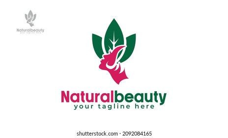 Beautiful nature logo design. vector