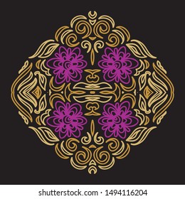 Beautiful nature pattern background. Vector illustration