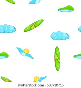Beautiful nature pattern. Cartoon illustration of beautiful nature vector pattern for web