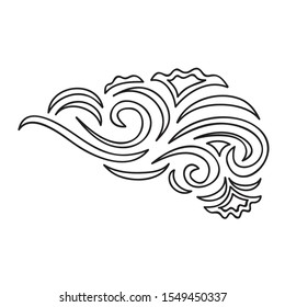 Beautiful nature pattern decorative element. Vector illustration