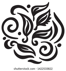 Beautiful nature pattern of leaves. Vector illustration