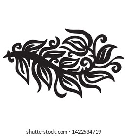 Beautiful nature pattern of leaves. Vector illustration