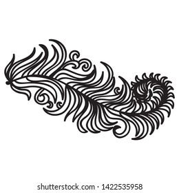 Beautiful nature pattern of leaves. Vector illustration