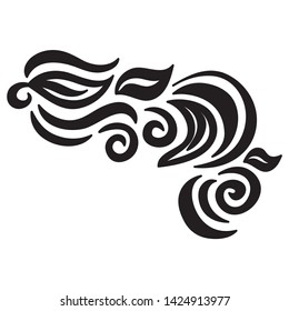 Beautiful nature pattern of leaves. Vector illustration