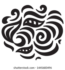 Beautiful nature pattern of leaves. Vector illustration