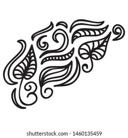 Beautiful nature pattern of leaves. Vector illustration