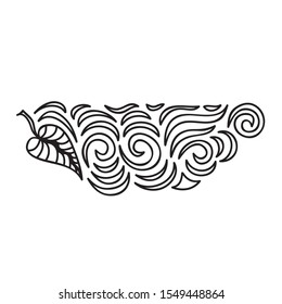Beautiful nature pattern of leaves. Vector illustration