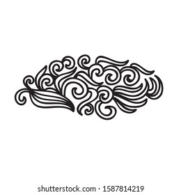 Beautiful nature pattern of leaves. Vector illustration