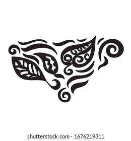 Beautiful nature pattern of leaves. Vector illustration