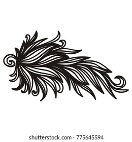 Beautiful nature pattern of leaves. Vector illustration.