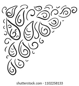 Beautiful nature pattern of water drops. Vector illustration