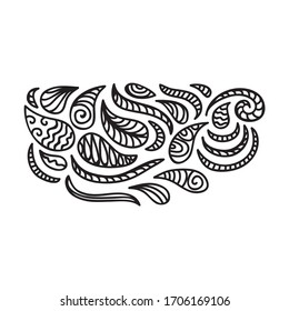 Beautiful nature pattern of water drops. Vector illustration