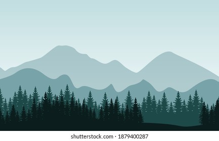 The beautiful nature scenery at sunrise. City vector