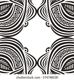 Beautiful nature spring background of leaves. Vector illustration.
