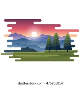 Beautiful Nature Sunset Landscape