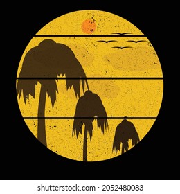 beautiful nature  t shirt design for printing