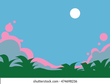 Beautiful nature,vector illustration