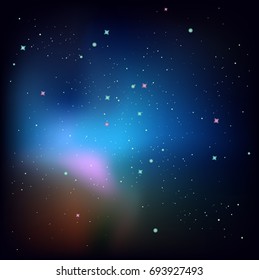 Beautiful nebula, galaxy