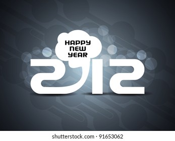 beautiful new year 2012 background.