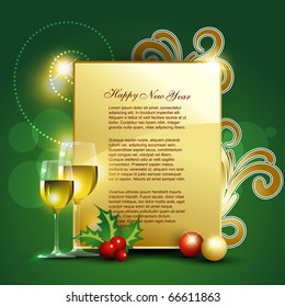 beautiful new year background design art