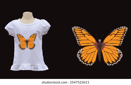 Beautiful and Nice butterfly t-shirt.