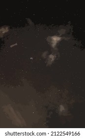 beautiful night sky with shining stars