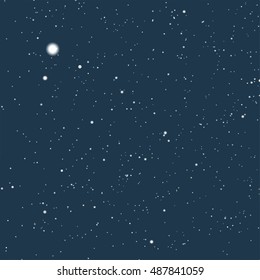 beautiful night sky with stars