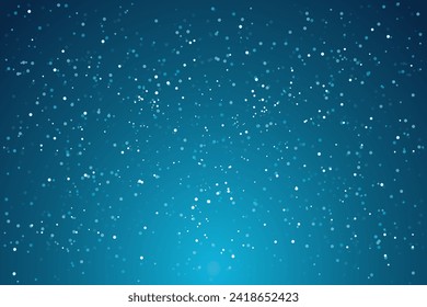 Beautiful night sky with twinkling stars. Vector illustration.