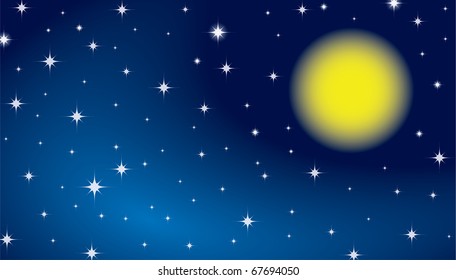 Beautiful night star sky background