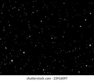 Beautiful night starry sky background . Vector illustration.