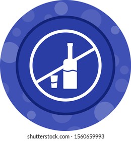 Beautiful No Drink Glyph Vector Icon