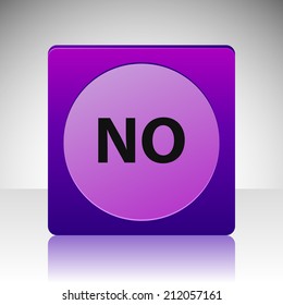 Beautiful No web icon