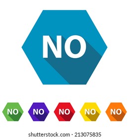 Beautiful No web icon