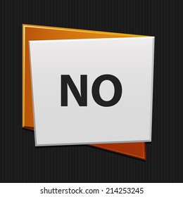 Beautiful No web icon