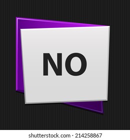 Beautiful No web icon