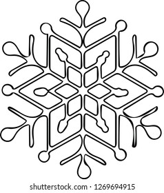 Beautiful north pole snowflake winter holiday vector pattern decorative shape design for many creative ideas